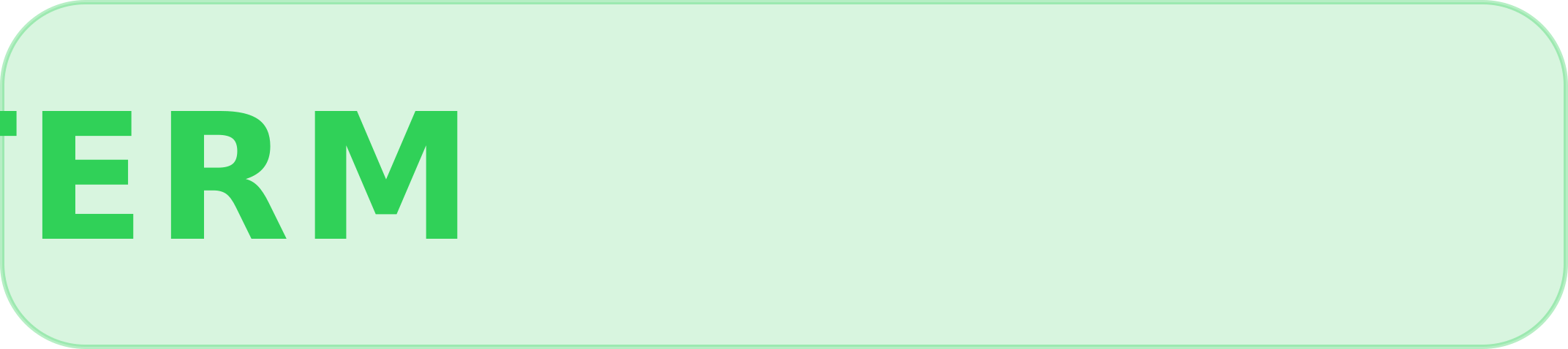 TOUCHTERM Green Accent